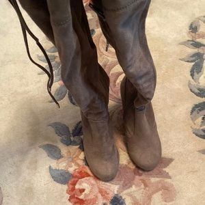 Over the knee heel boots